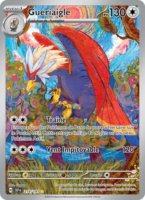 Carte Pokemon 214/191 Gueriaigle Illustration Rare | LorenZone