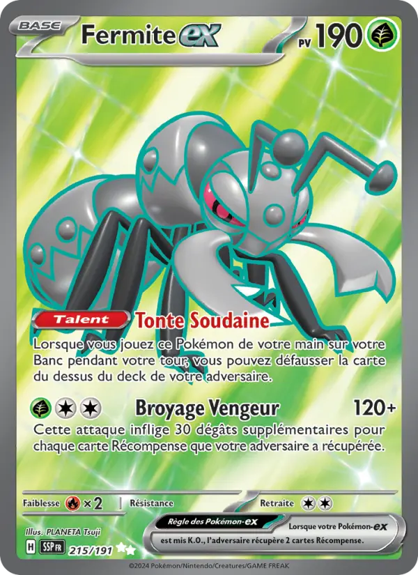Carte Pokemon 215/191 Fermite-ex Holo | LorenZone