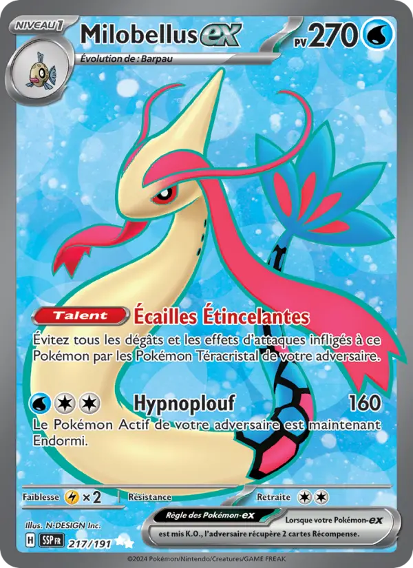 Carte Pokemon 217/191 Milobellus-ex Holo | LorenZone