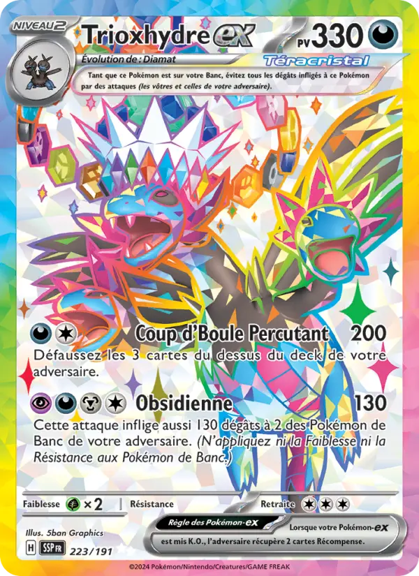 Carte Pokemon 223/191 Trioxhydre-ex Holo | LorenZone