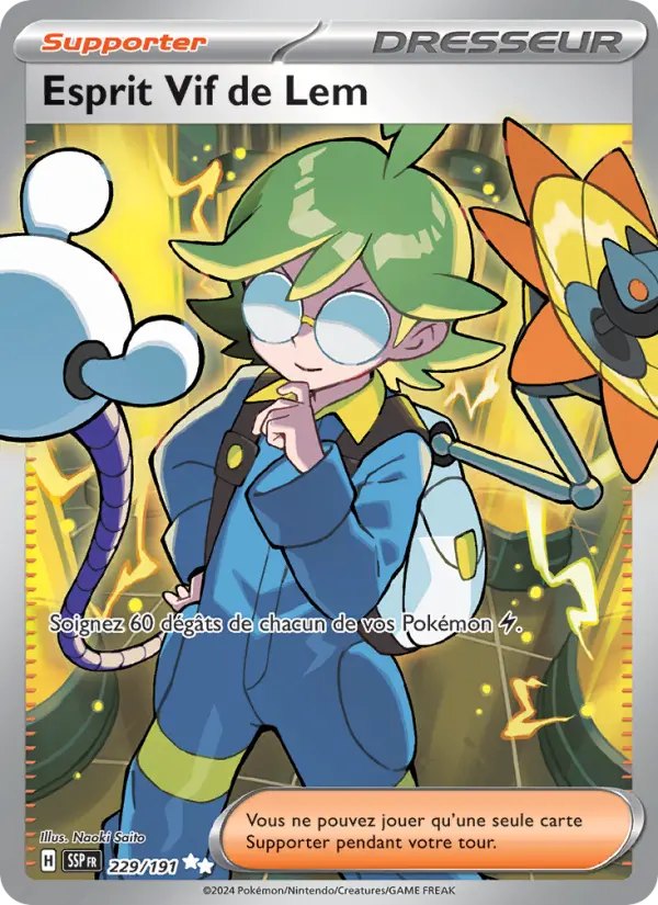 Carte Pokemon 229/191 Esprit Vif de Lem Holo | LorenZone