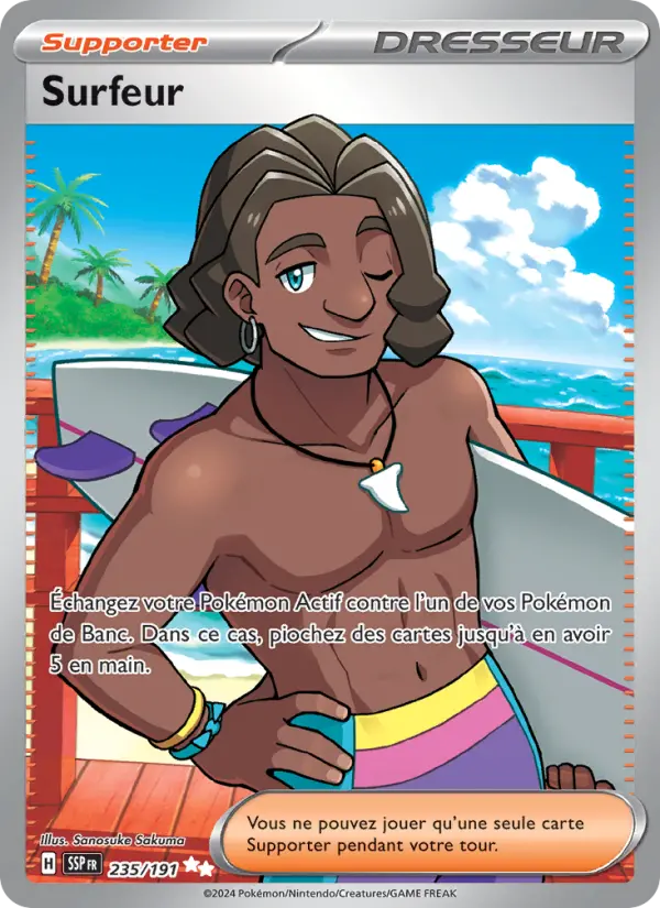 Carte Pokemon 235/191 Surfeur Holo | LorenZone