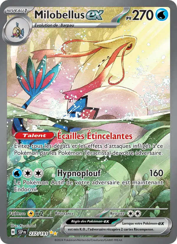 Carte Pokemon 237/191 Milobellus-ex Illustration Spéciale Rare | LorenZone