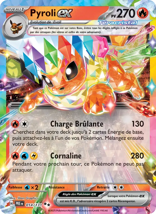 Carte Pokemon 014/131 Pyroli-ex Holo | LorenZone