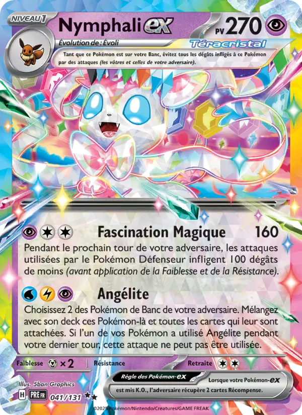 Carte Pokemon 041/131 Nymphali-ex Holo | LorenZone
