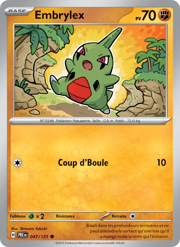 Carte Pokemon 047/131 Embrylex | LorenZone