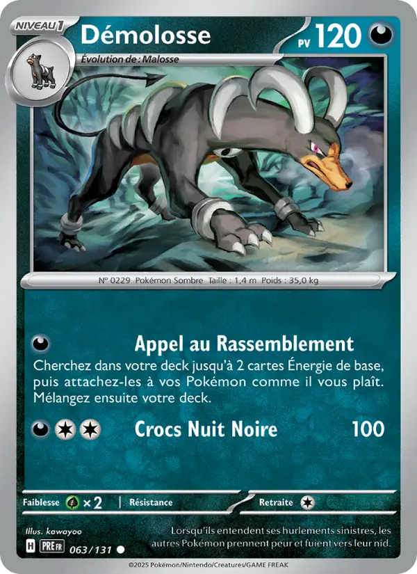 Carte Pokemon 063/131 Démolosse | LorenZone
