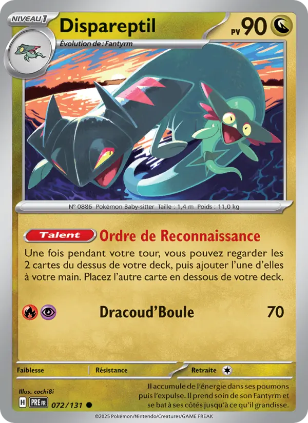 Carte Pokemon 072/131 Dispareptil | LorenZone