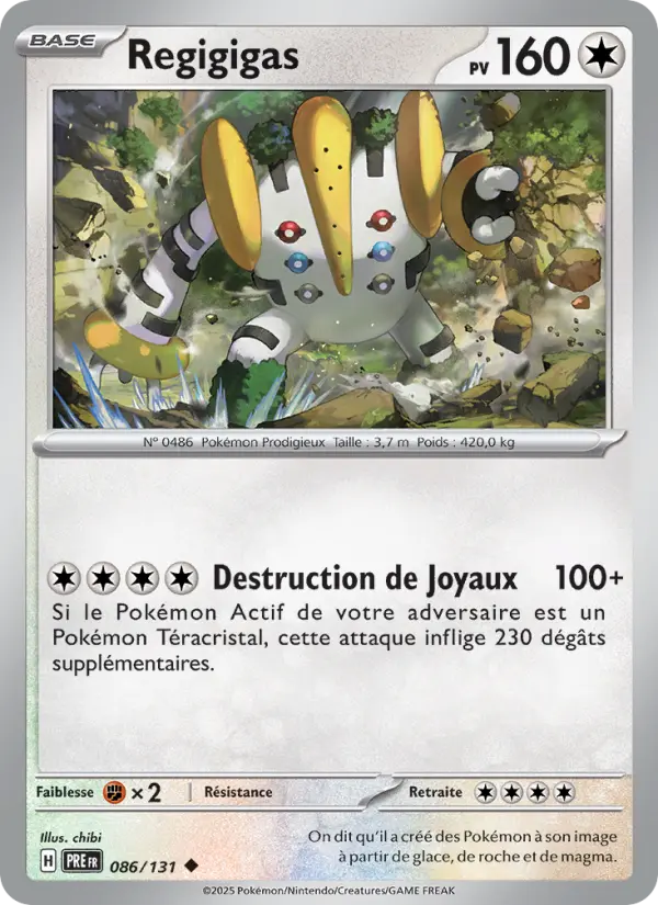 Carte Pokemon 086/131 Regigigas | LorenZone