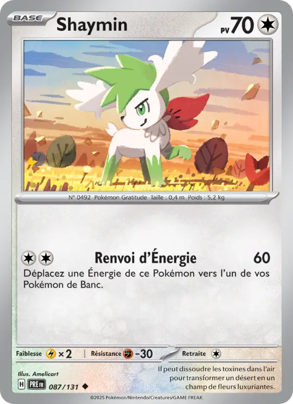Carte Pokemon 087/131 Shaymin | LorenZone