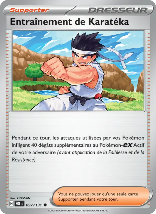 Carte Pokemon 097/131 Entraînement de Karatéka | LorenZone