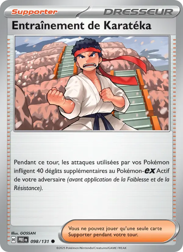Carte Pokemon 098/131 Entraînement de Karatéka | LorenZone