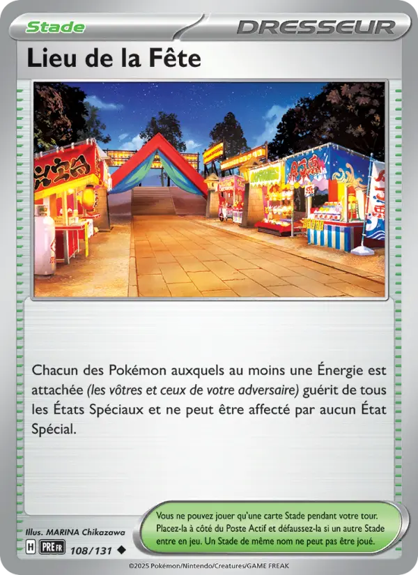 Carte Pokemon 108/131 Lieu de la Fête | LorenZone