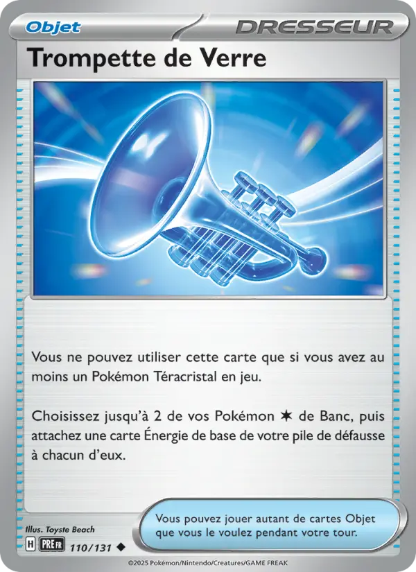 Carte Pokemon 110/131 Trompette de Verre | LorenZone