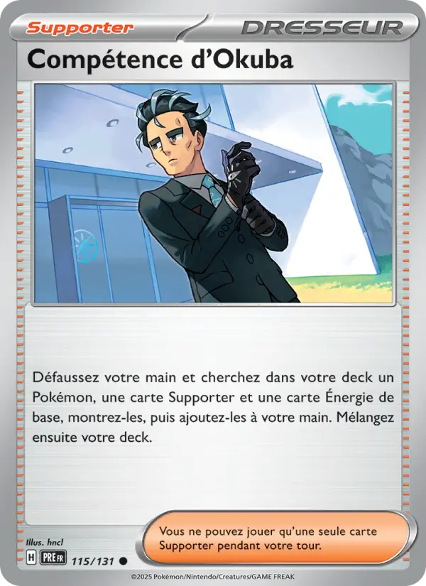 Carte Pokemon 115/131 Compétence d'Okuba | LorenZone
