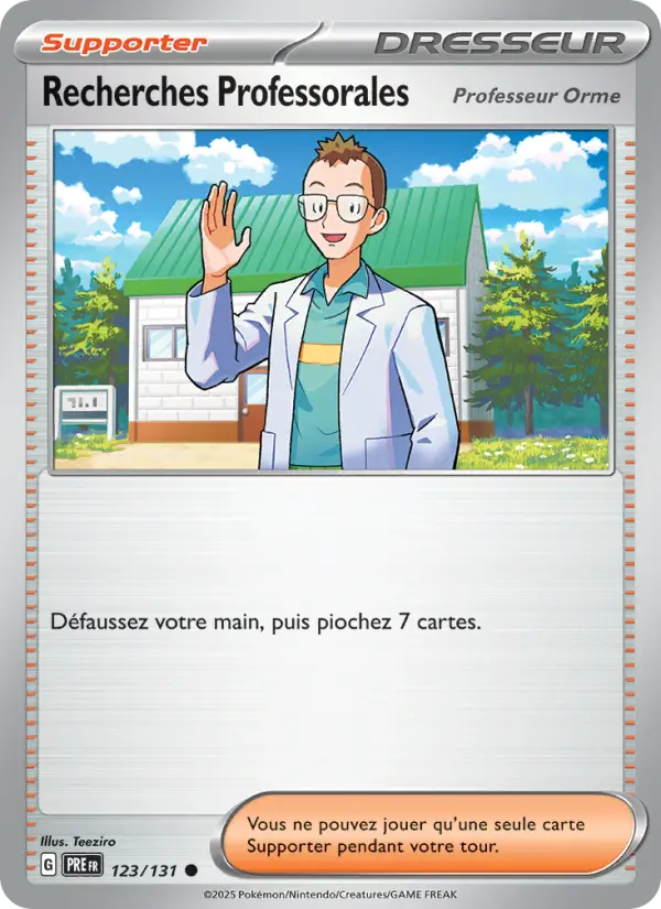 Carte Pokemon 123/131 Recherches Professorales | LorenZone