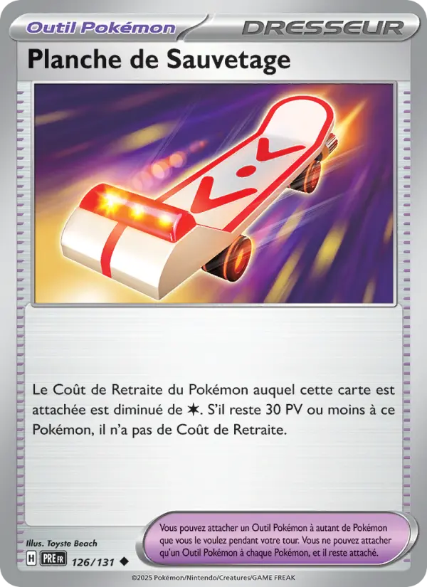Carte Pokemon 126/131 Planche de Sauvetage | LorenZone