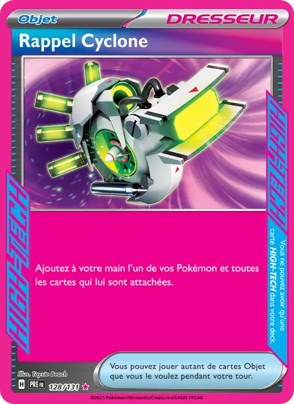 Carte Pokemon 128/131 Rappel Cyclone Holo | LorenZone