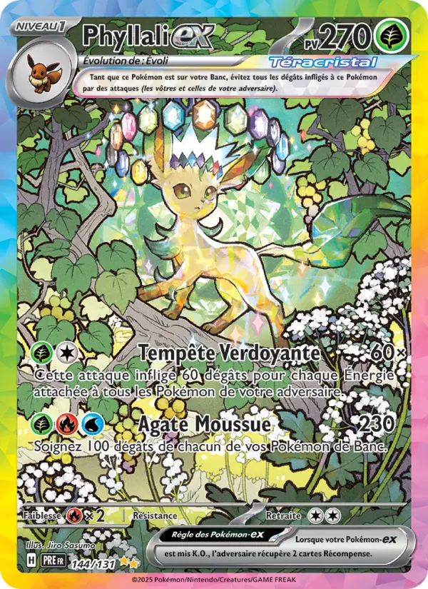 Carte Pokemon 144/131 Phyllali-ex Illustration Spéciale Rare | LorenZone