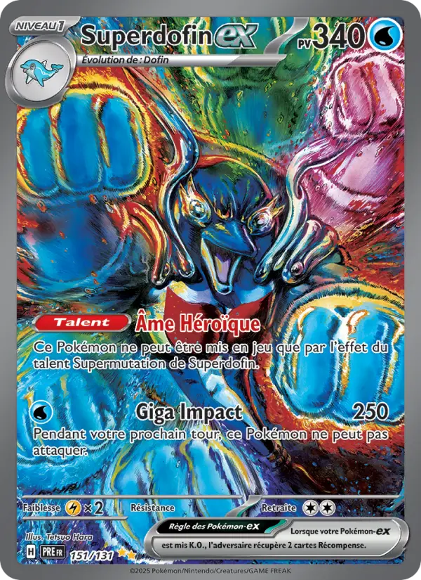 Carte Pokemon 151/131 Superdofin-ex Illustration Spéciale Rare | LorenZone