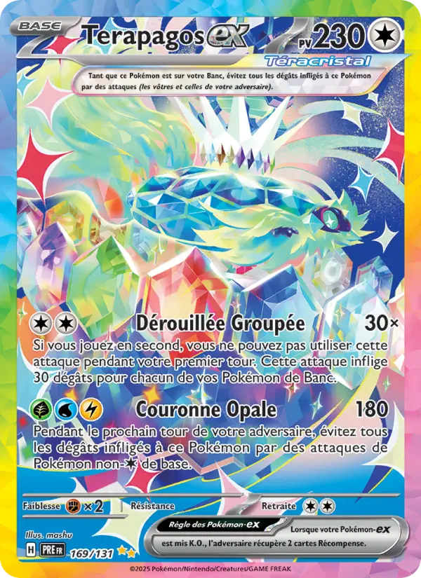 Carte Pokemon 169/131 Terapagos-ex Illustration Spéciale Rare | LorenZone