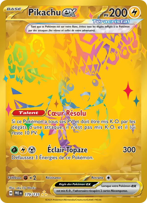 Carte Pokemon 179/131 Pikachu-ex Hyper Rare | LorenZone