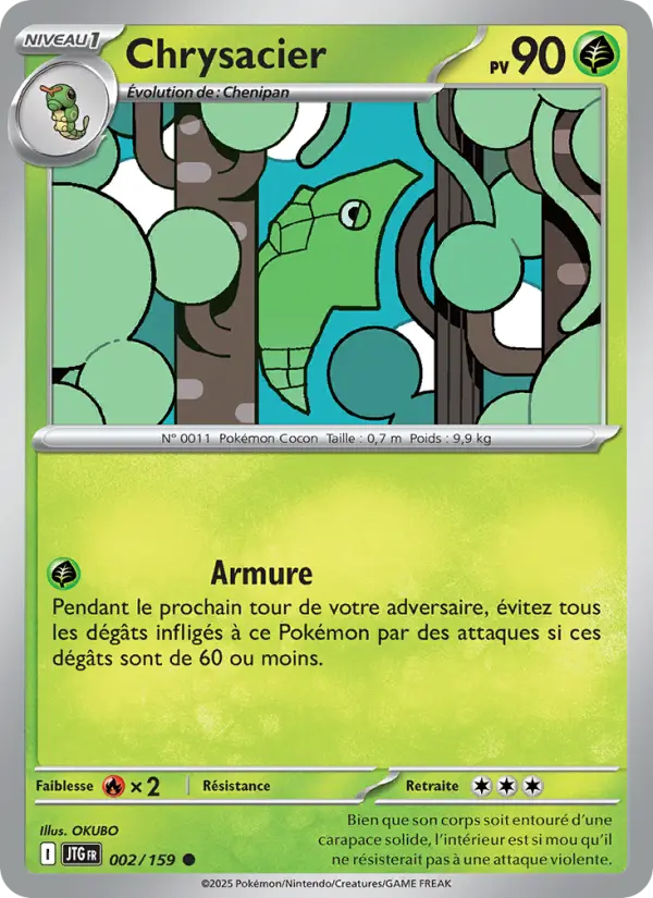Carte Pokemon 002/159 Chrysacier Reverse | LorenZone