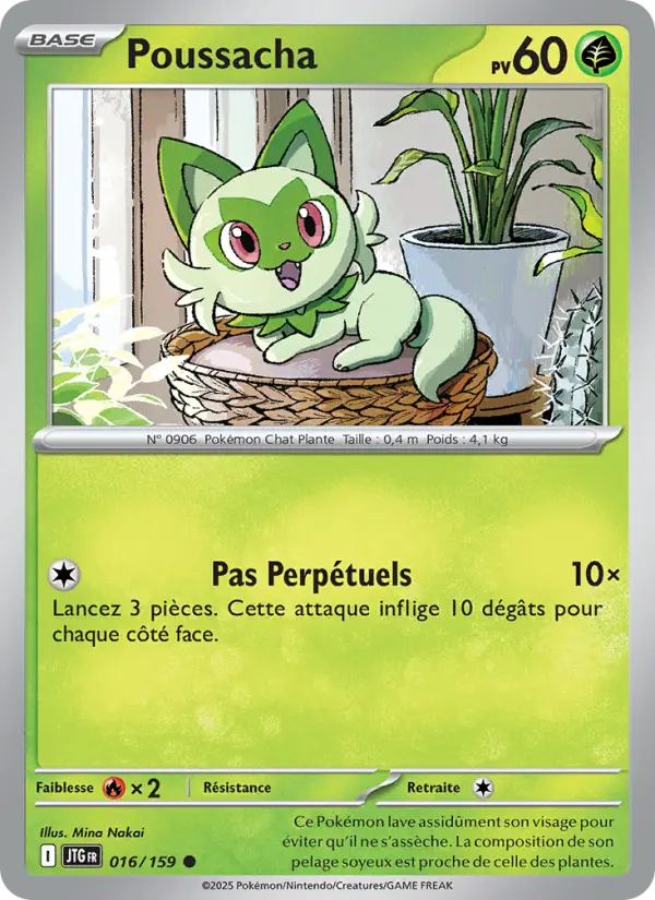 Carte Pokemon 016/159 Poussacha Reverse | LorenZone