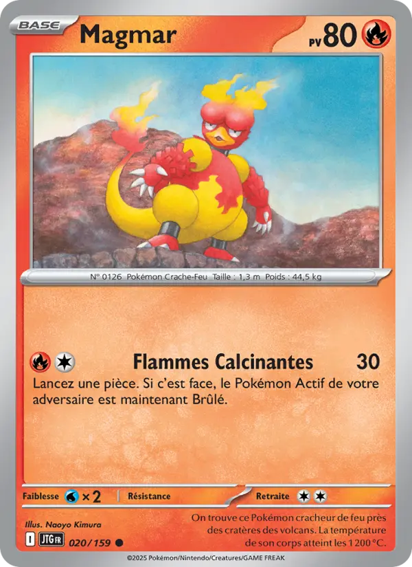 Carte Pokemon 020/159 Magmar Reverse | LorenZone