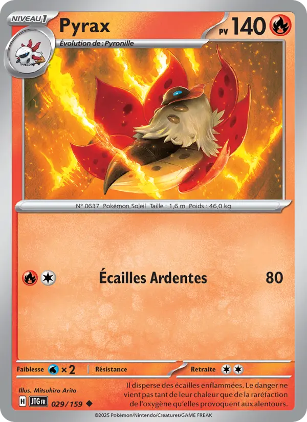 Carte Pokemon 029/159 Pyrax Reverse | LorenZone