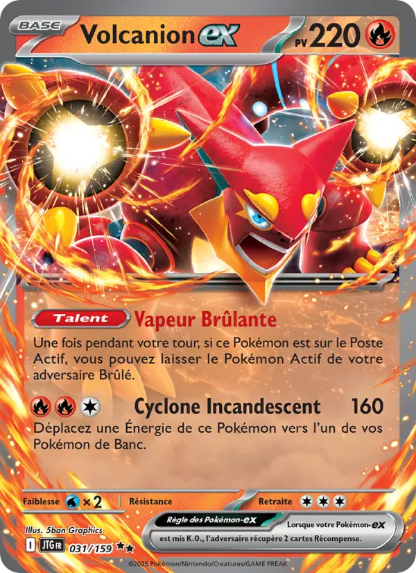 Carte Pokemon 031/159 Volcanion-ex Holo | LorenZone