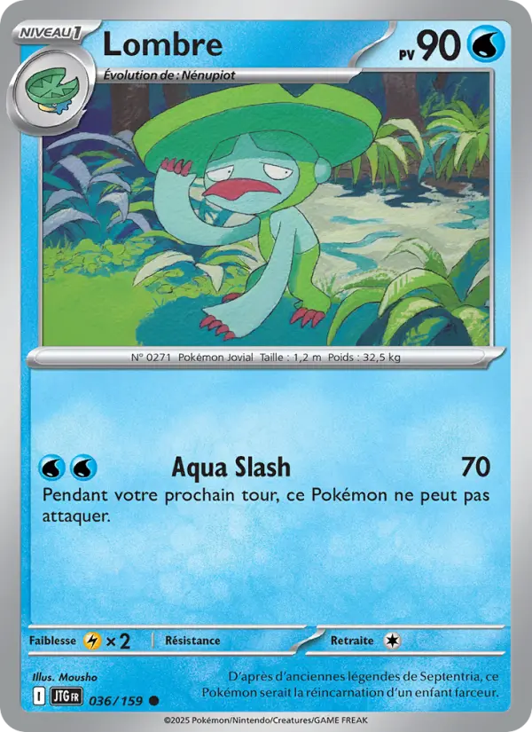 Carte Pokemon 036/159 Lombre Reverse | LorenZone