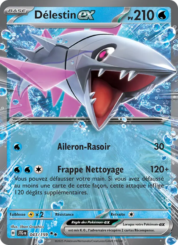 Carte Pokemon 043/159 Délestin-ex Holo | LorenZone