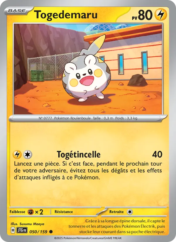 Carte Pokemon 050/159 Togedemaru Reverse | LorenZone
