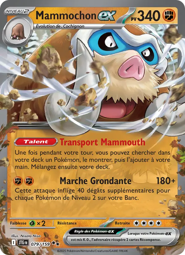 Carte Pokemon 079/159 Mammochon-ex Holo | LorenZone