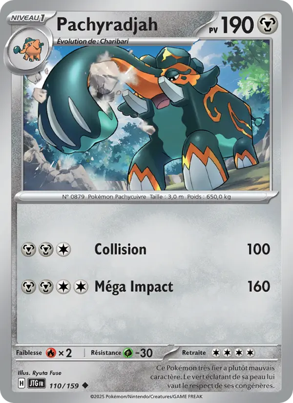Carte Pokemon 110/159 Pachyradjah Reverse | LorenZone