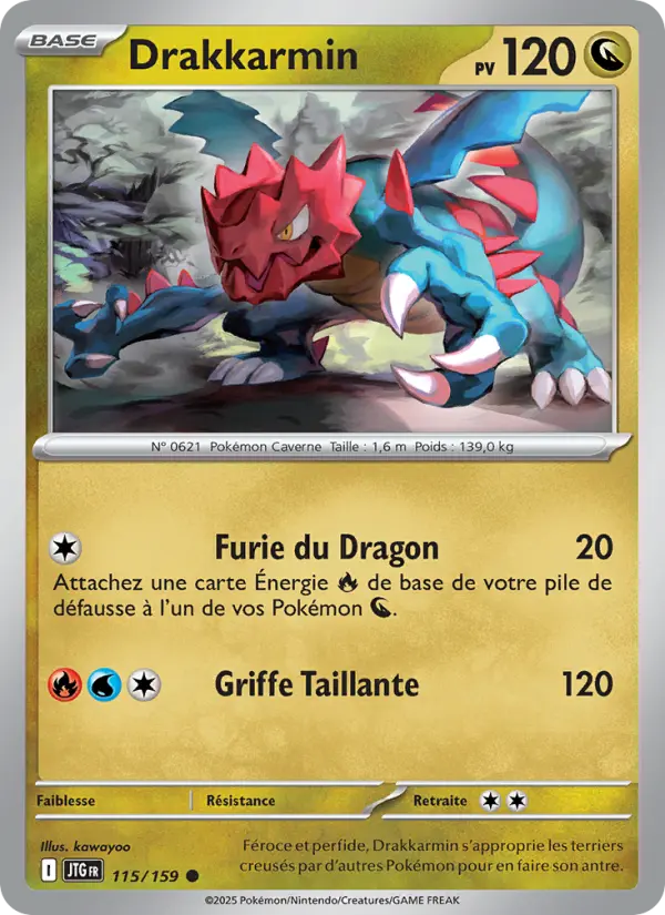 Carte Pokemon 115/159 Drakkarmin Reverse | LorenZone