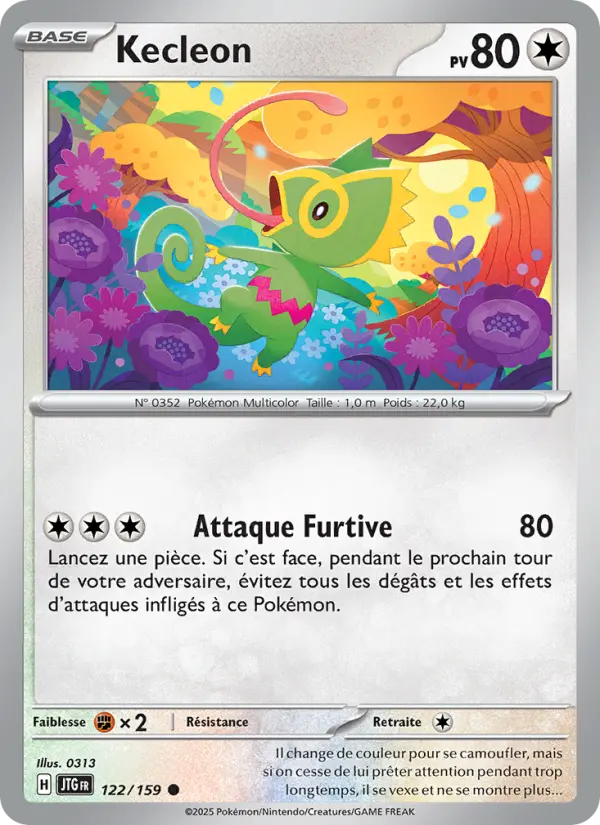 Carte Pokemon 122/159 Kecleon Reverse | LorenZone