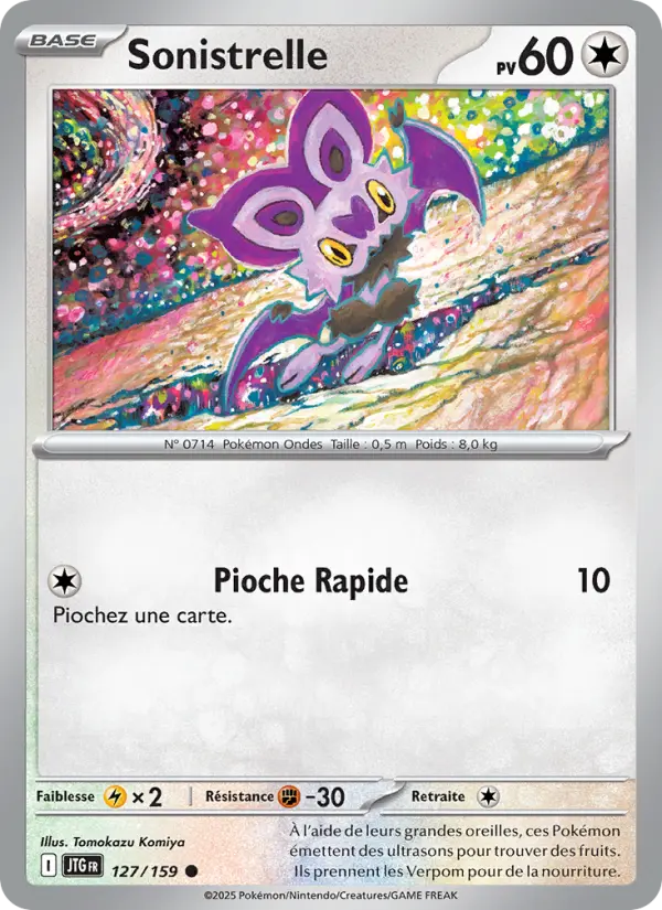 Carte Pokemon 127/159 Sonistrelle Reverse | LorenZone