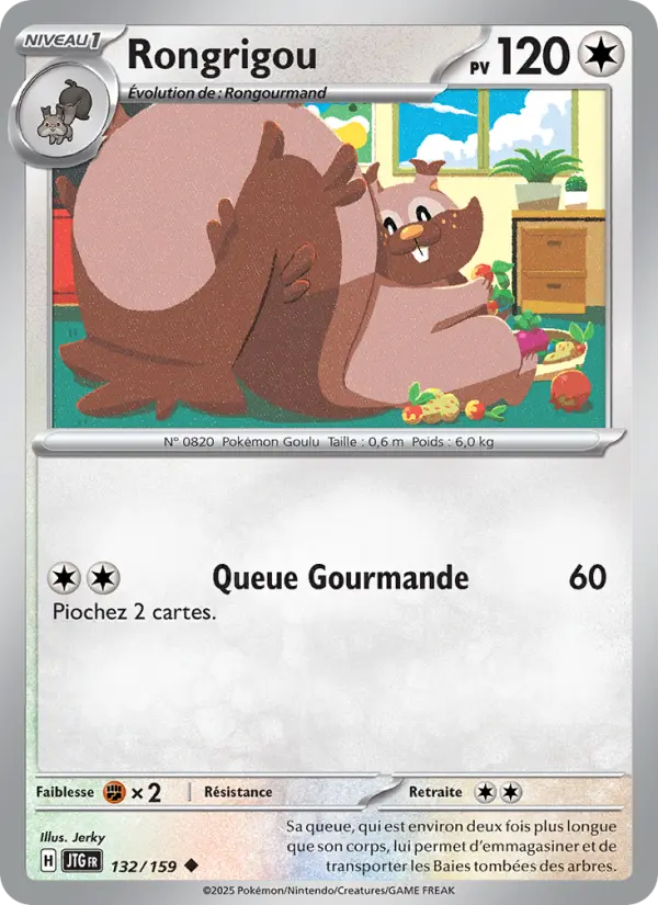 Carte Pokemon 132/159 Rongrigou Reverse | LorenZone