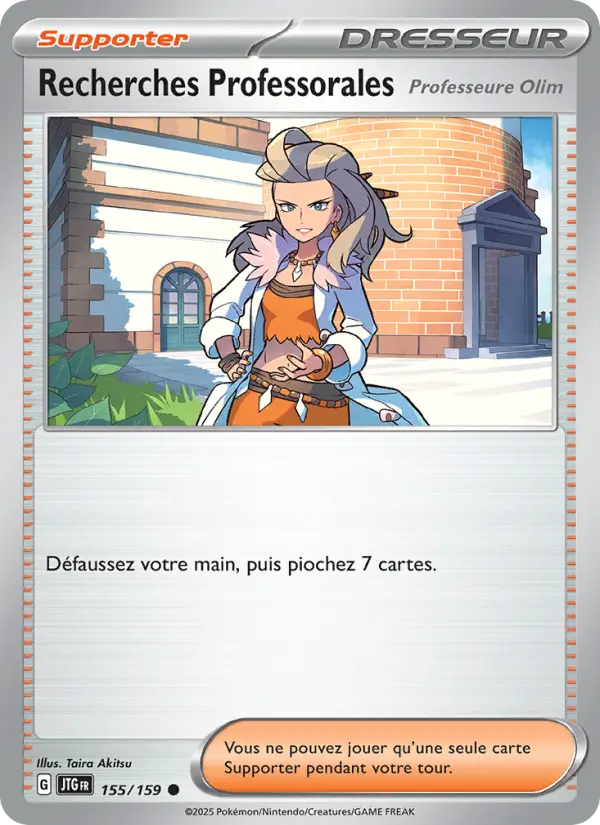 Carte Pokemon 155/159 Recherches Professorales Reverse | LorenZone