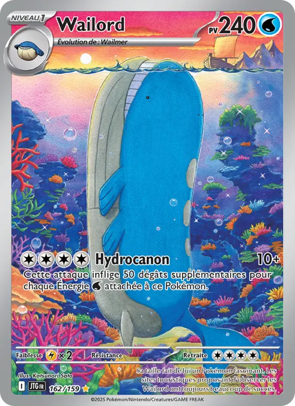 Carte Pokemon 162/159 Wailord Illustration Rare | LorenZone