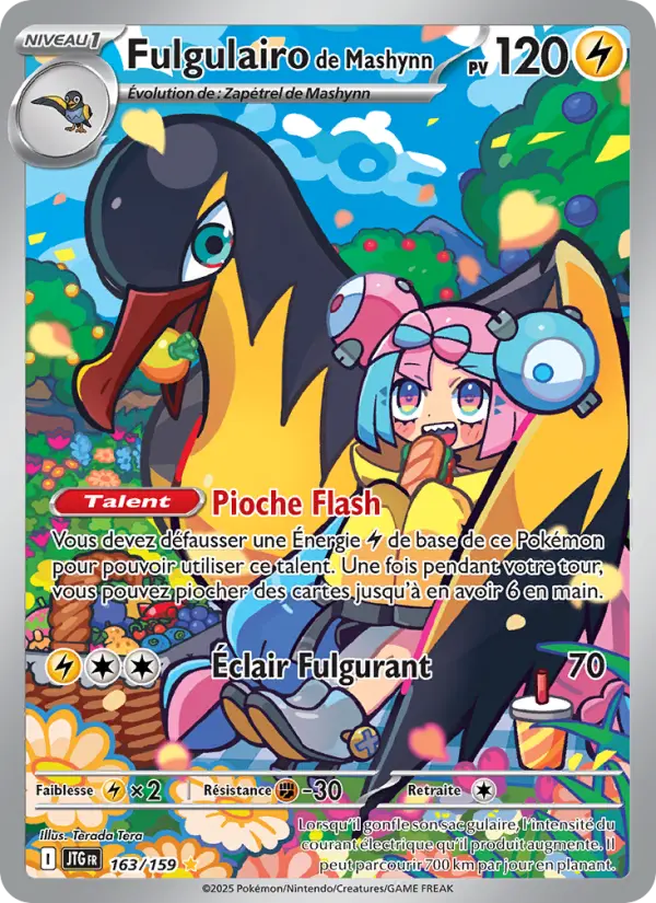 Carte Pokemon 163/159 Fulgulairo de Mashynn Illustration Rare | LorenZone