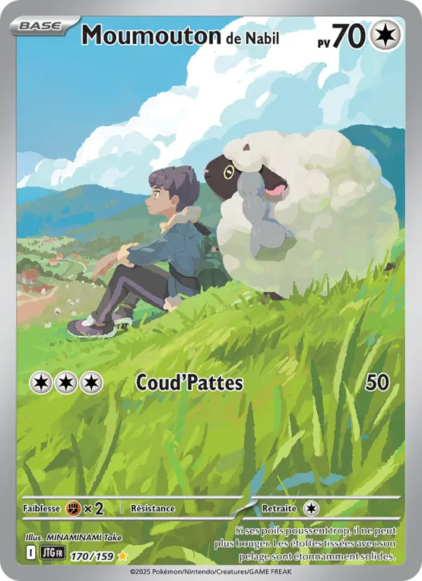 Carte Pokemon 170/159 Moumouton de Nabil Illustration Rare | LorenZone
