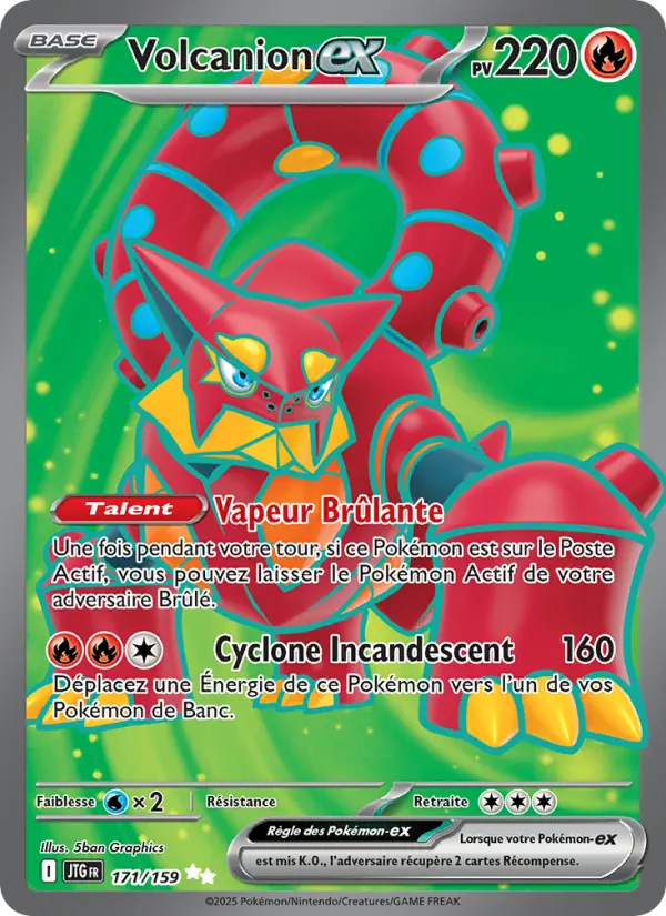 Carte Pokemon 171/159 Volcanion-ex Holo | LorenZone