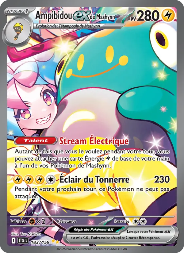 Carte Pokemon 183/159 Ampibidou-ex de Mashynn Illustration Spéciale Rare | LorenZone