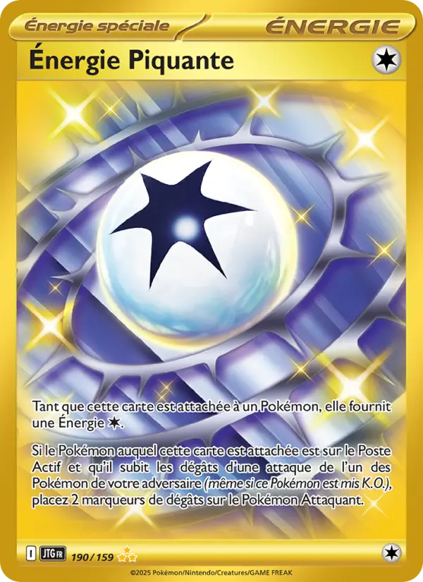 Carte Pokemon 190/159 Énergie Piquante Hyper Rare | LorenZone