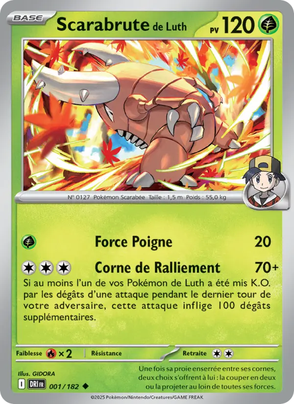 Carte Pokemon 001/182 Scarabrute de Luth Reverse | LorenZone