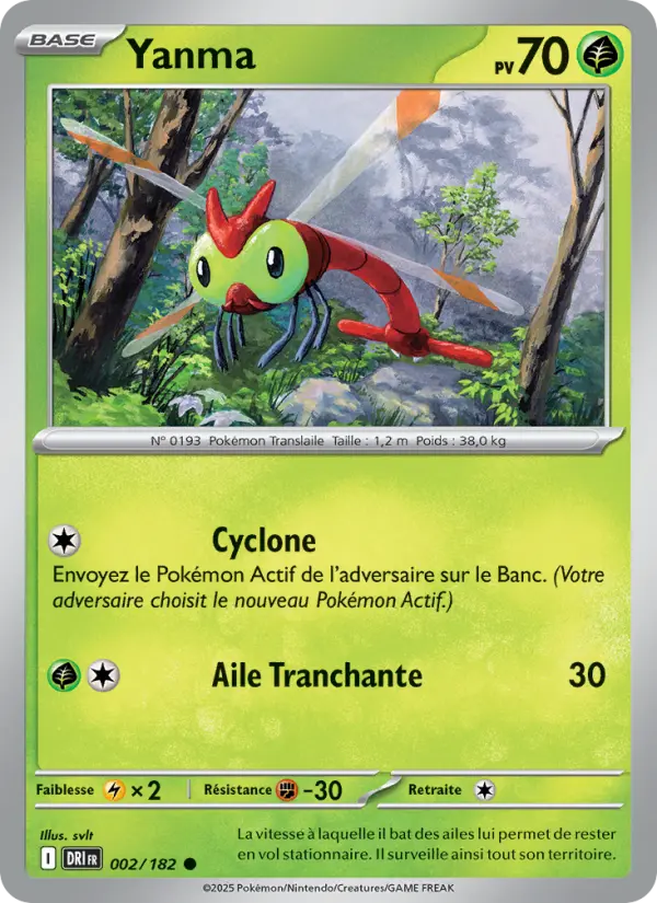 Carte Pokemon 002/182 Yanma Reverse | LorenZone
