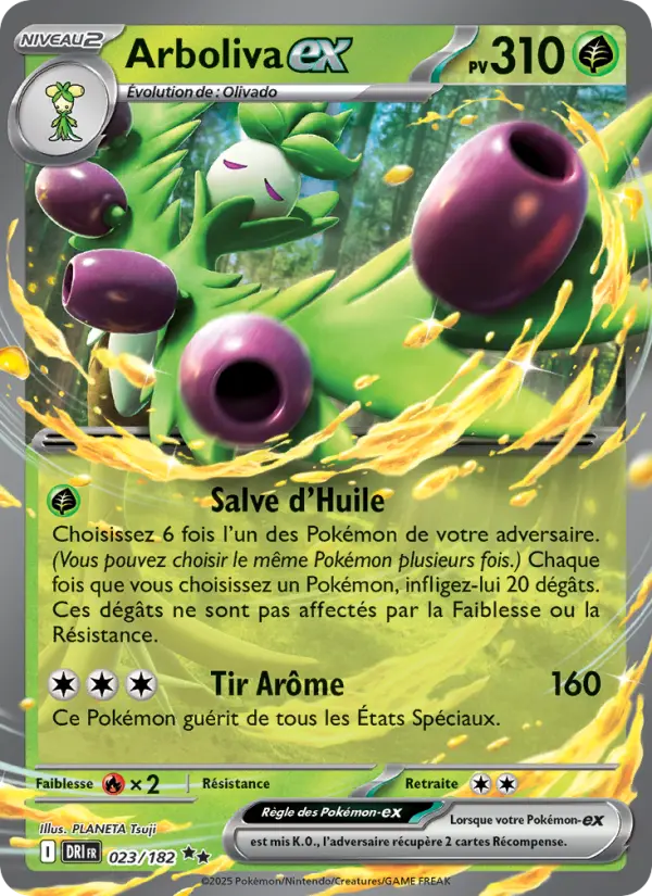 Carte Pokemon 023/182 Arboliva-ex Holo | LorenZone